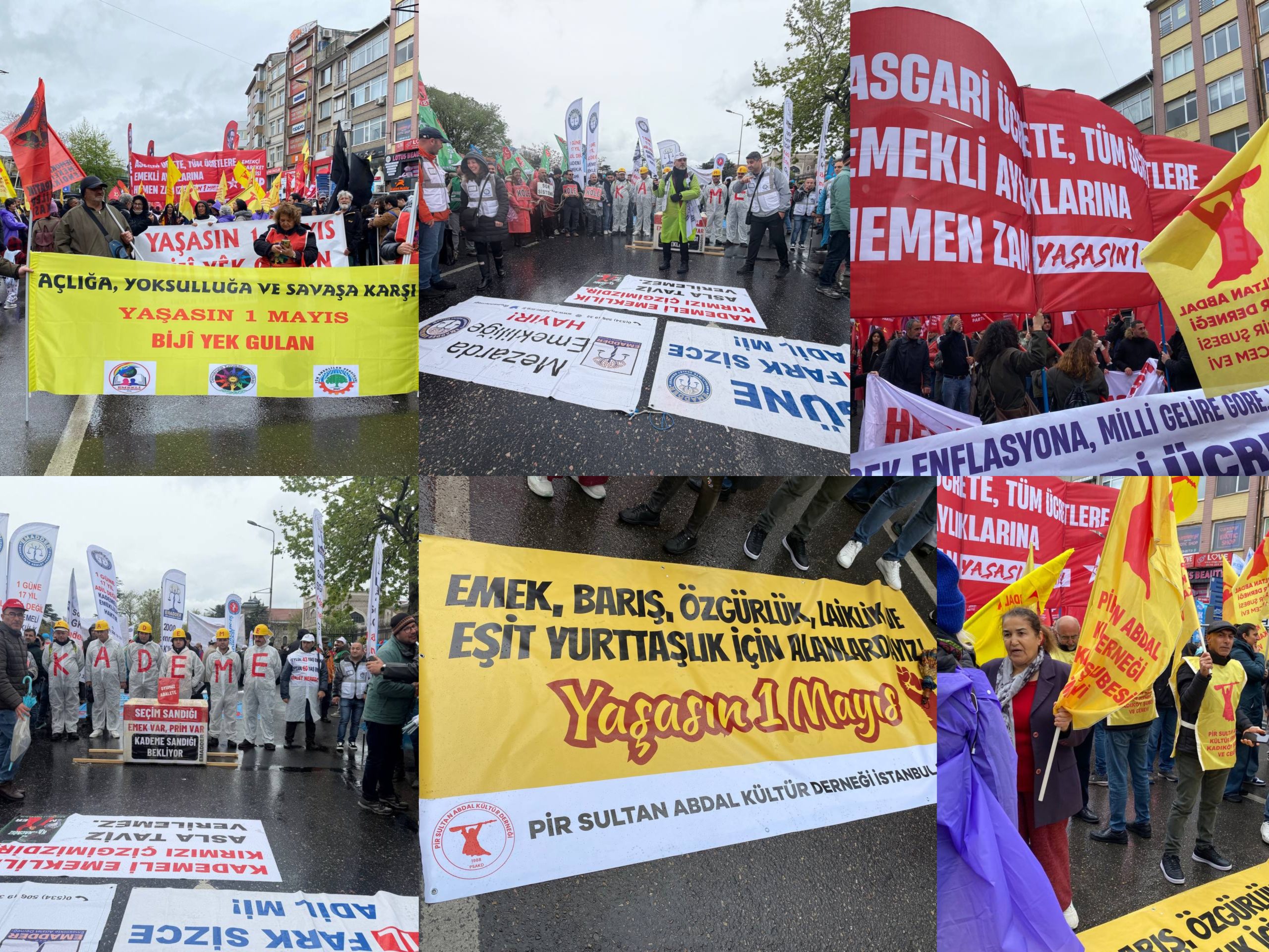 İstanbul’da 1 Mayıs kutlması için onbinler bir araya geldi-VİDEO
